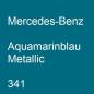 Preview: Mercedes-Benz, Aquamarinblau Metallic, 341.